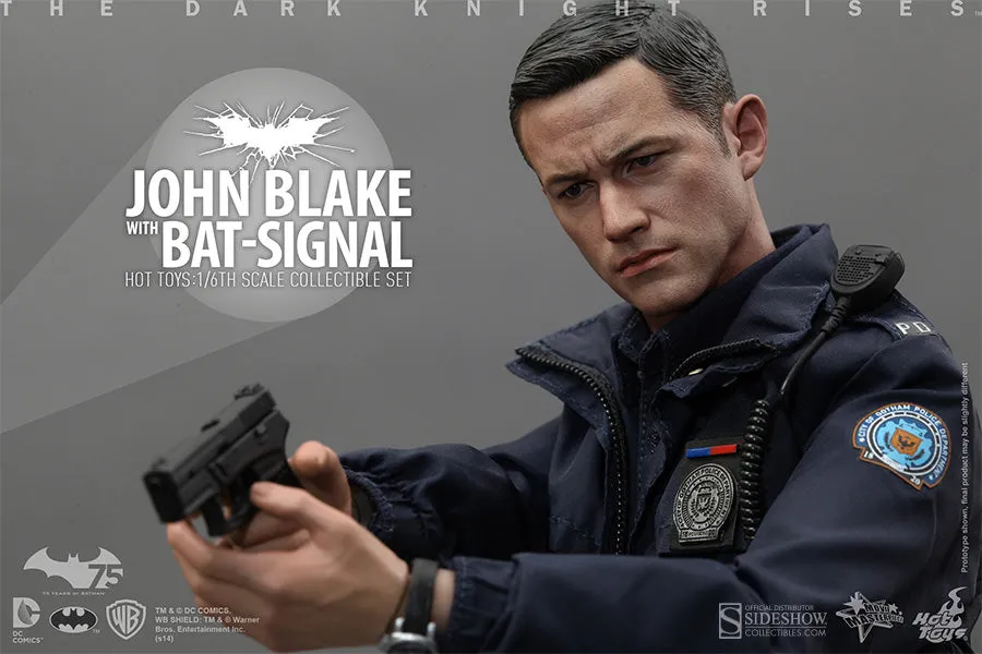 Hot Toys The Dark Knight Rises John Blake (Robin) and Jim Gordon with Bat-Signal 1/6 Scale Action Figure MMS275