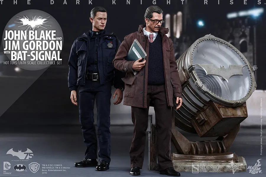 Hot Toys The Dark Knight Rises John Blake (Robin) and Jim Gordon with Bat-Signal 1/6 Scale Action Figure MMS275