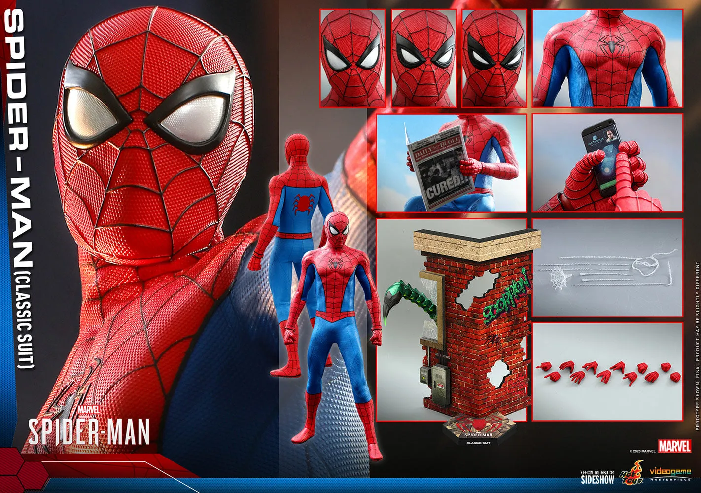 Hot Toys Video Game Masterpiece 1/6 Scale Figure - Spider-Man (Classic Suit)