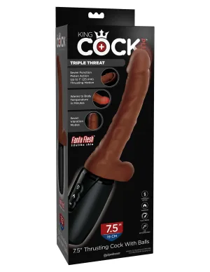 King Cock Plus 7.5 Thrusting Cock with Balls