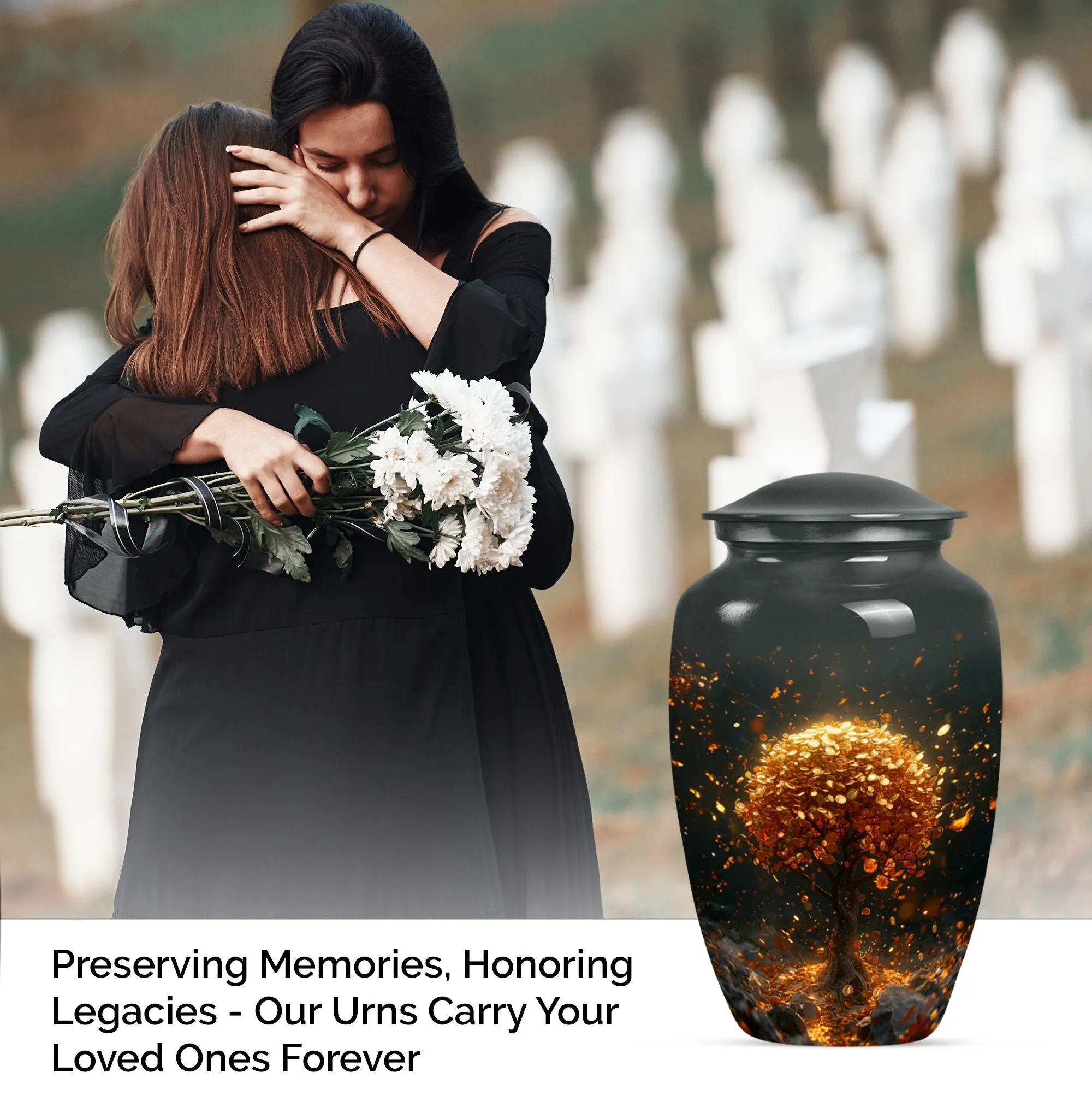Legacy Tree of Life Cremation Piece: Commemorative Urn for Adults