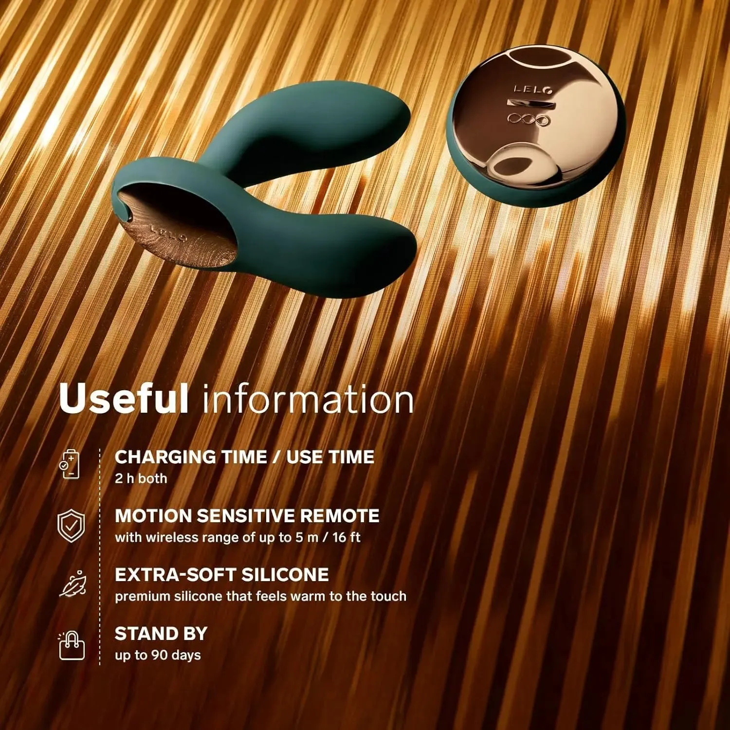 LELO Hugo 2 Remote Controlled Prostate Massager Anal Sex Toy for Men