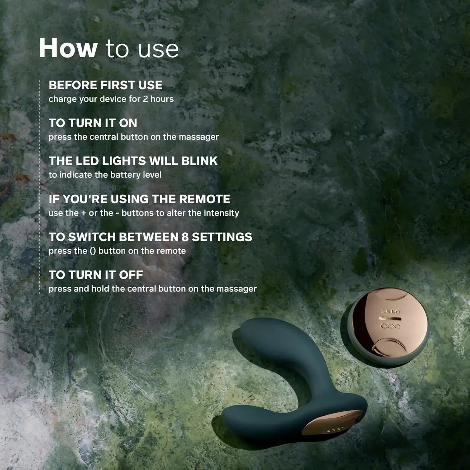 LELO Hugo 2 Remote Controlled Prostate Massager Anal Sex Toy for Men