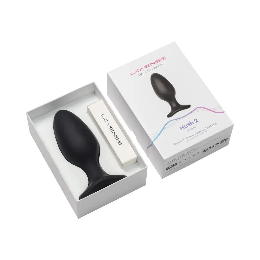Lovense Hush 2 Remote-Controlled Anal Plug Vibrating L 2.25 inch