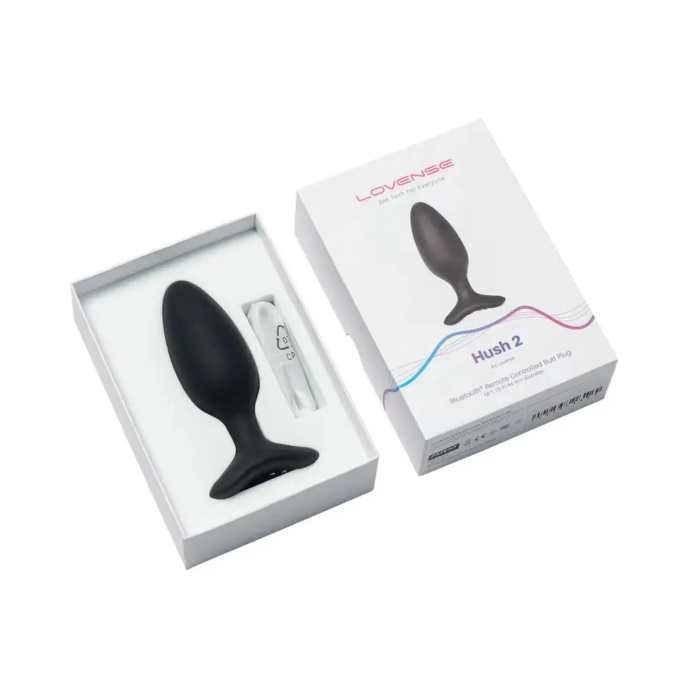 Lovense Hush 2 Remote-Controlled Anal Plug Vibrating M 1.75 inch
