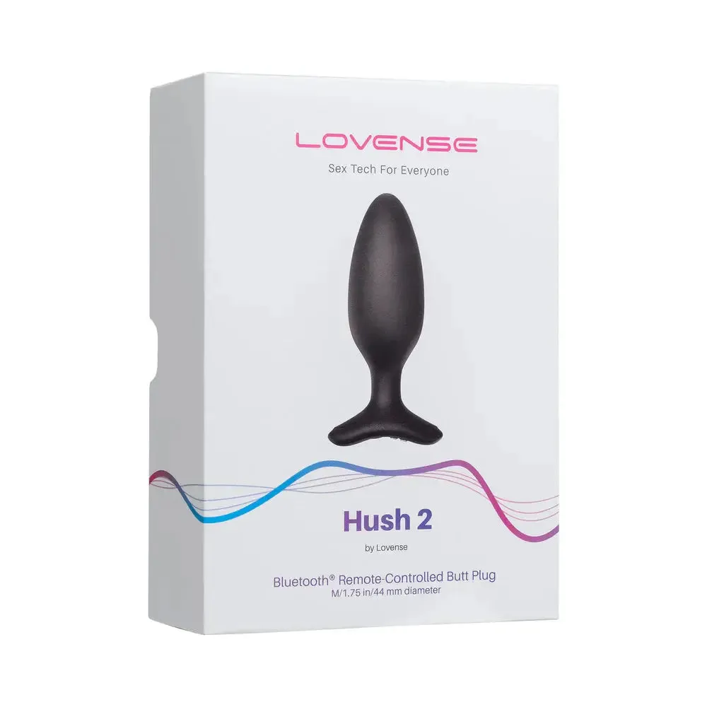 Lovense Hush 2 Remote-Controlled Anal Plug Vibrating M 1.75 inch
