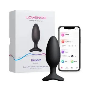 Lovense Hush 2 Remote-Controlled Anal Plug Vibrating M 1.75 inch