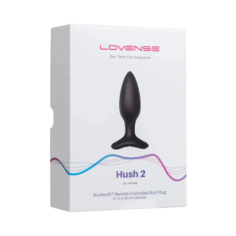 Lovense Hush 2 Remote-Controlled Anal Plug Vibrating S 1.5 in