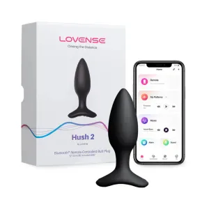 Lovense Hush 2 Remote-Controlled Anal Plug Vibrating S 1.5 in