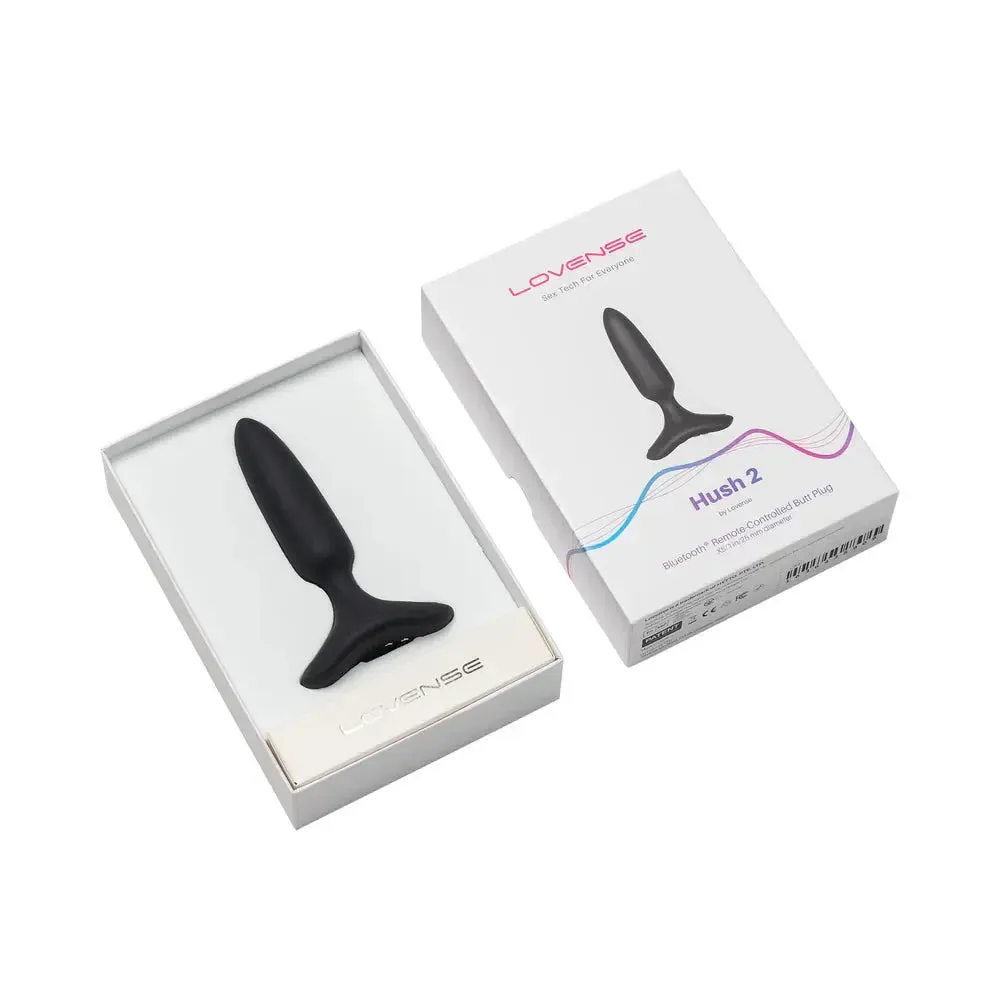 Lovense Hush 2 Remote-Controlled Anal Plug Vibrating XS 1 inch