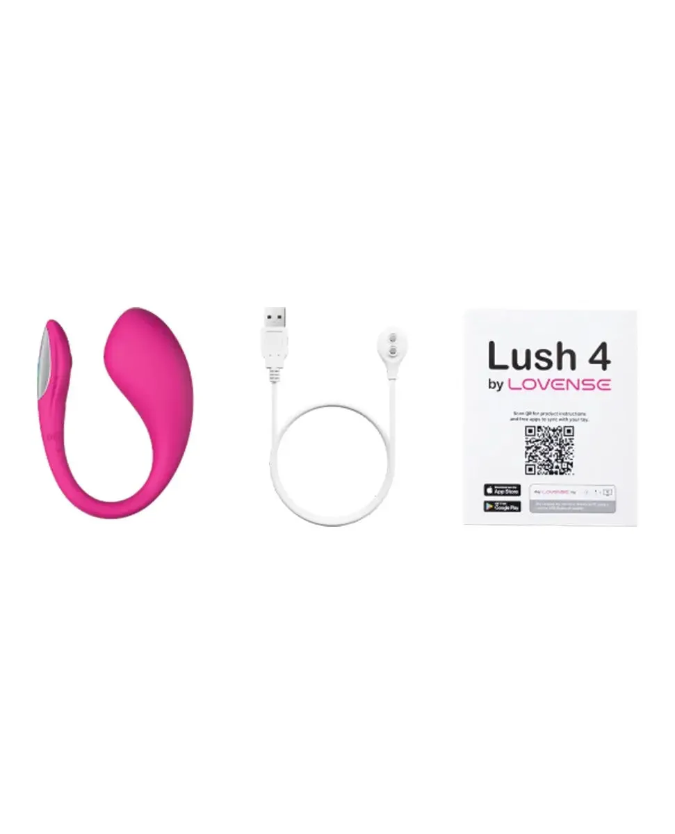 Lovense Lush 4 Bluetooth Remote-Controlled Egg Vibrator Sex Toy for Couples