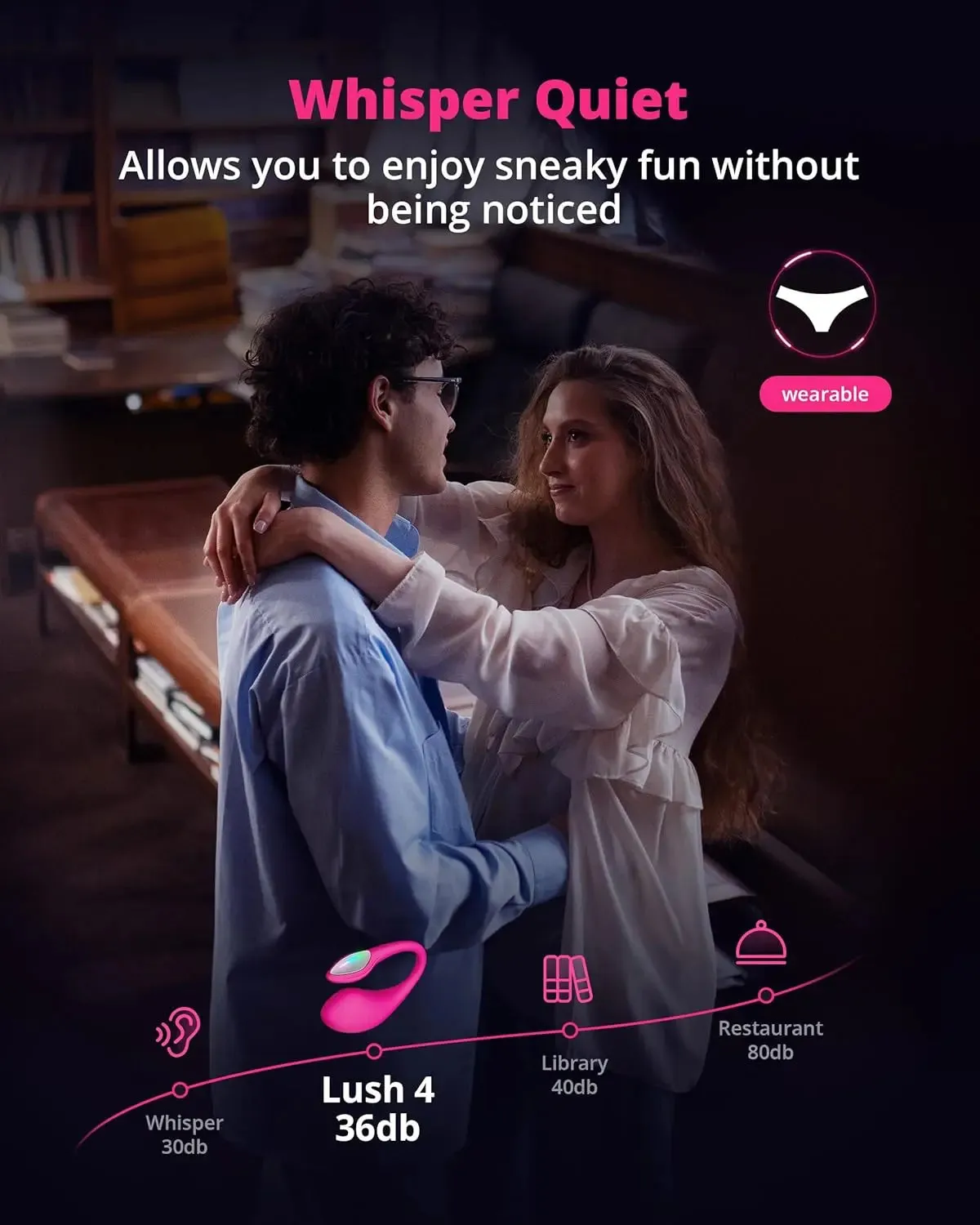 Lovense Lush 4 Bluetooth Remote-Controlled Egg Vibrator Sex Toy for Couples