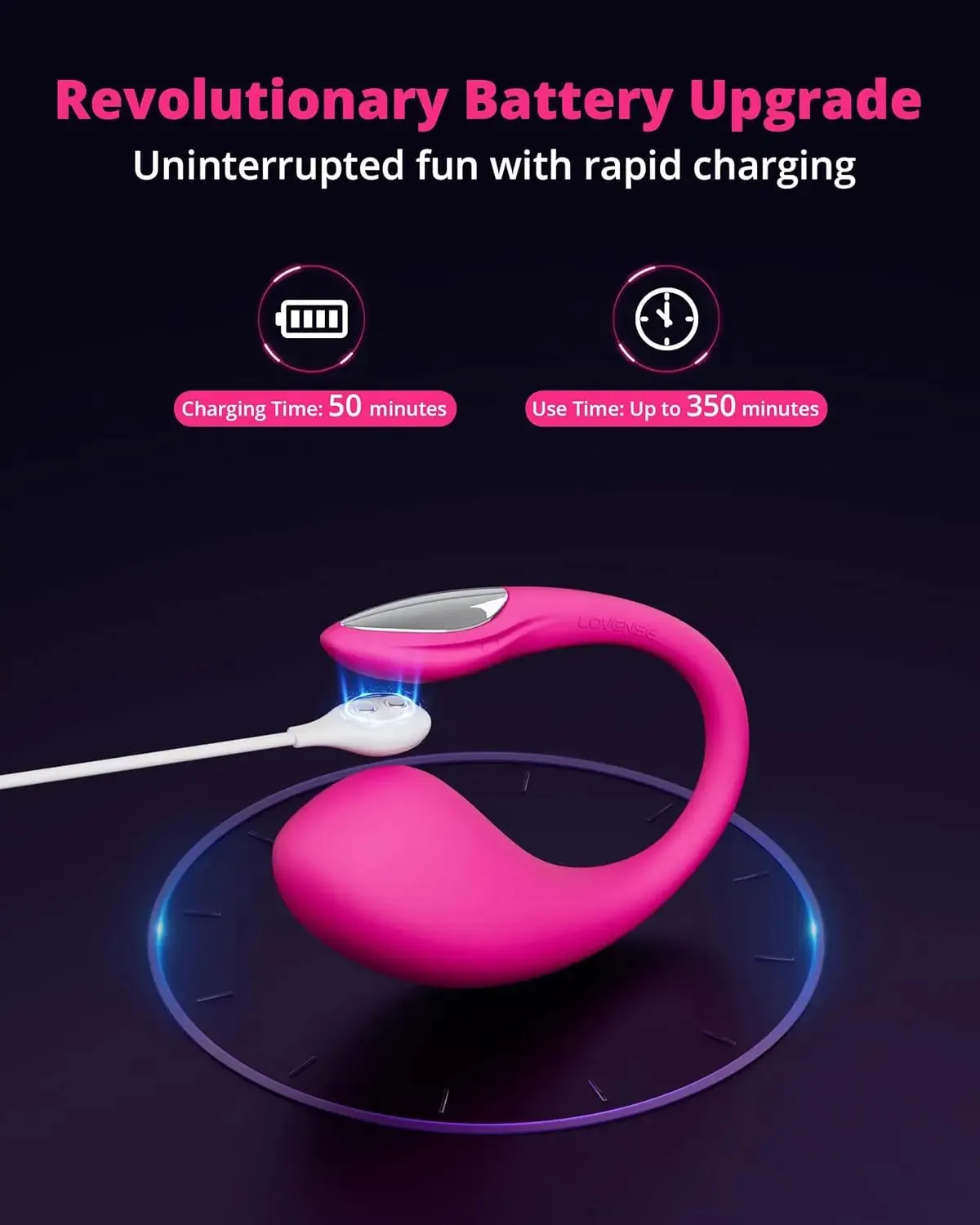 Lovense Lush 4 Bluetooth Remote-Controlled Egg Vibrator Sex Toy for Couples