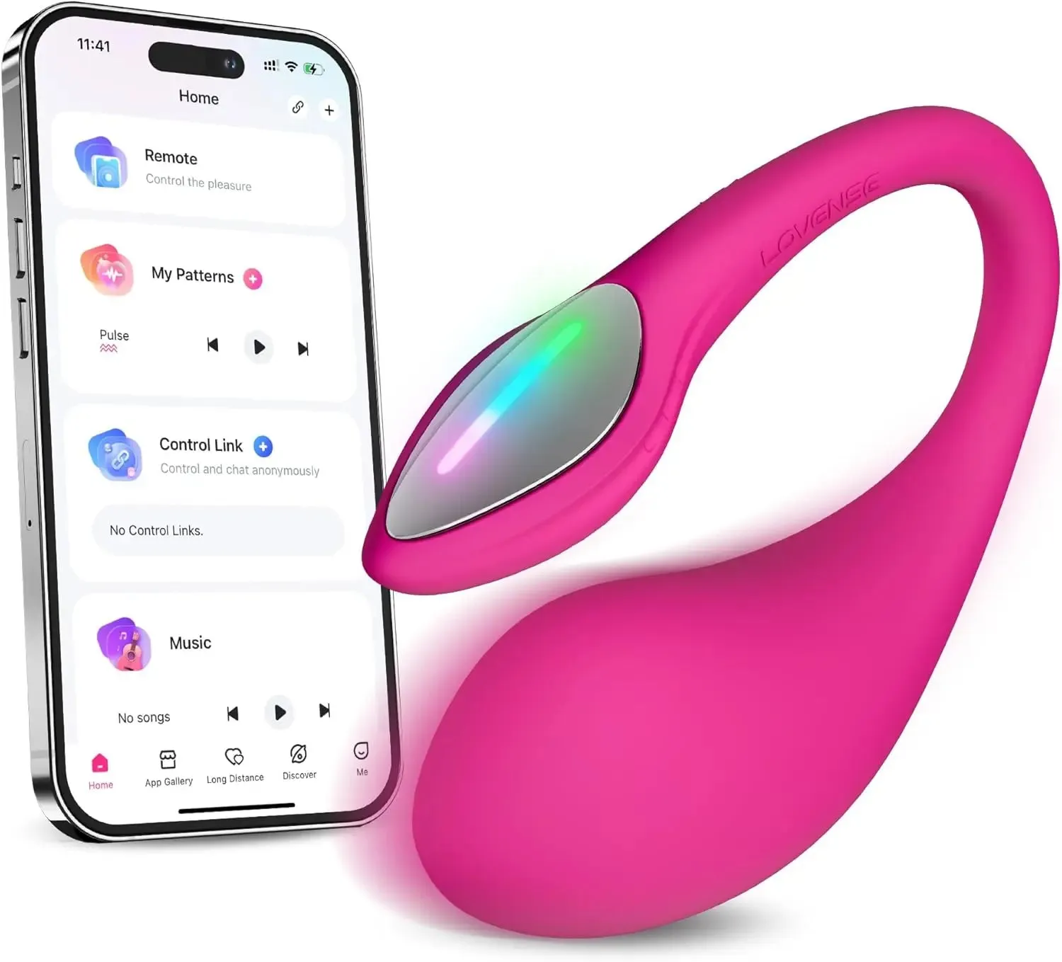 Lovense Lush 4 Bluetooth Remote-Controlled Egg Vibrator Sex Toy for Couples