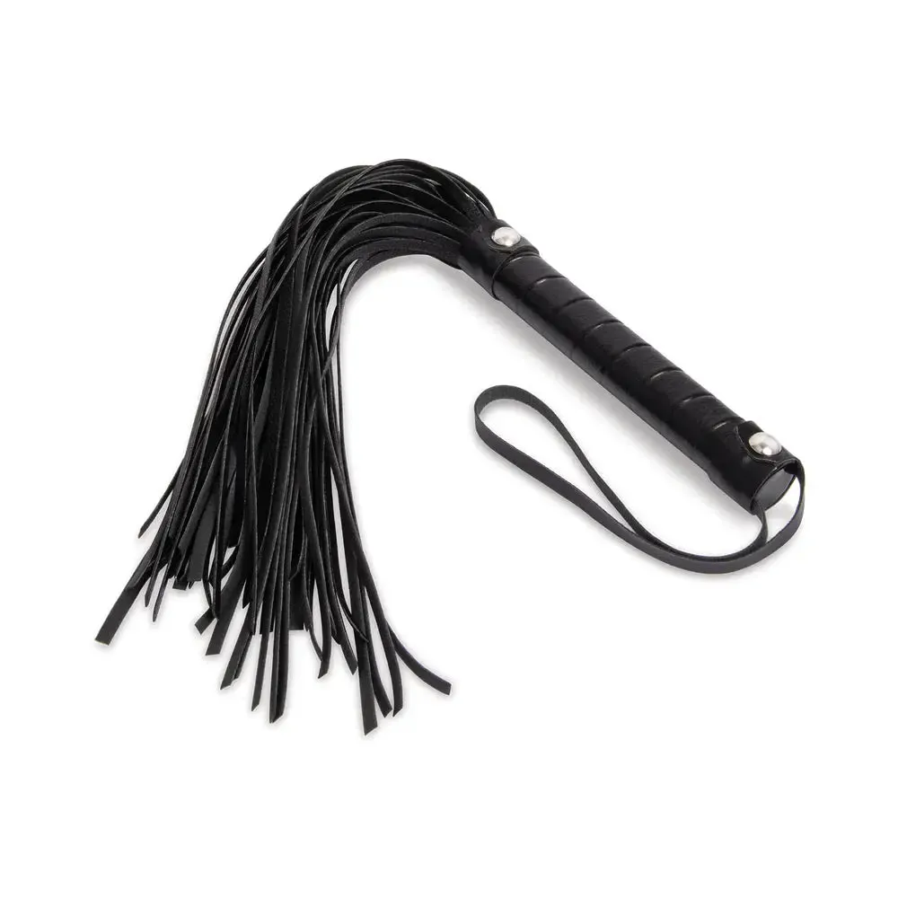 Lux Fetish Bondage Bed Restraint Strap and Flogger 4-Piece BDSM Kit