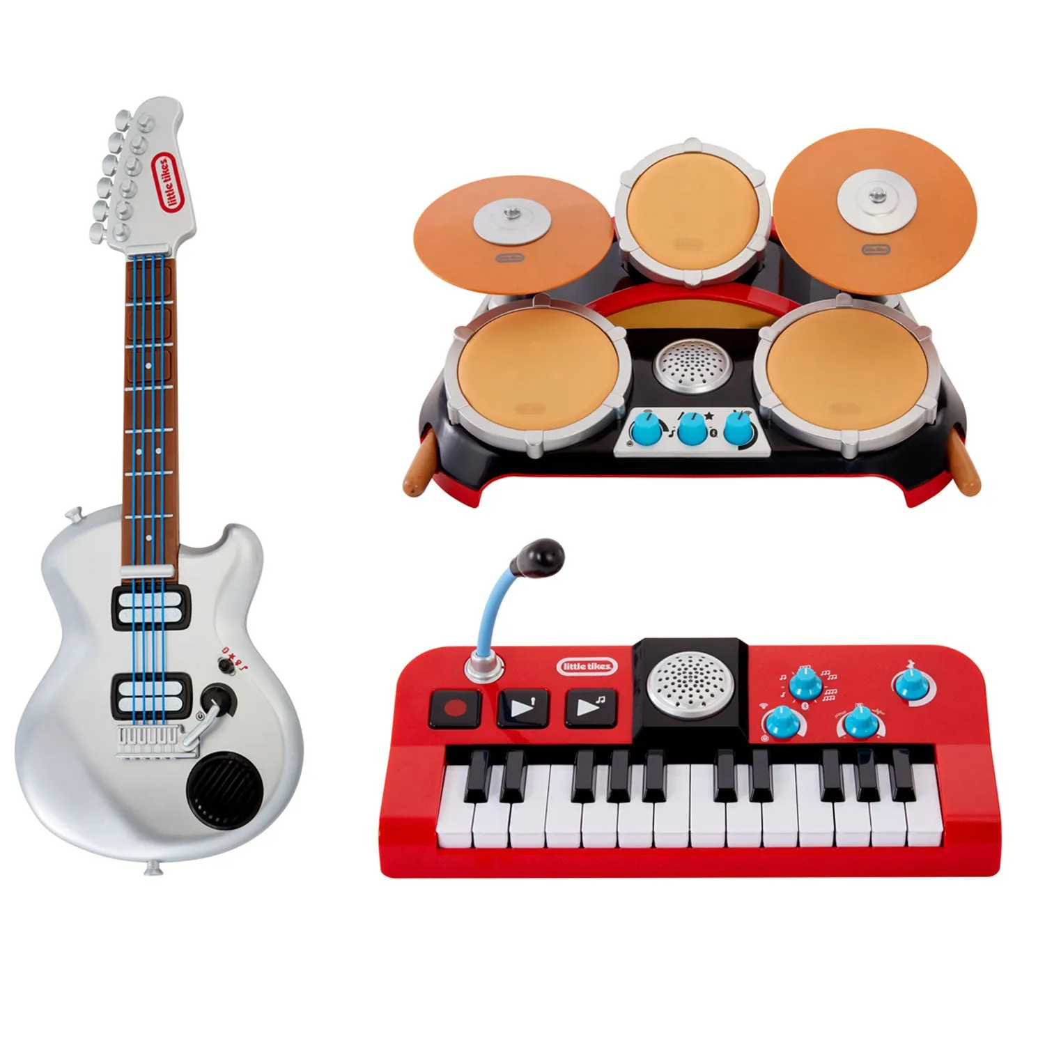 My Real Jam First Concert Set with Drums, Keyboard and Electric Guitar