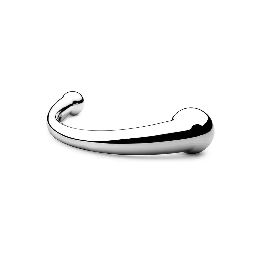 Njoy Pure Wand Curved Metal Dildo Anal Sex Toy Stainless Steel Prostate Massager