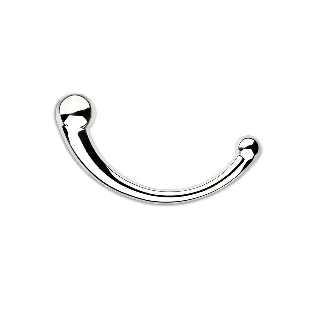 Njoy Pure Wand Curved Metal Dildo Anal Sex Toy Stainless Steel Prostate Massager