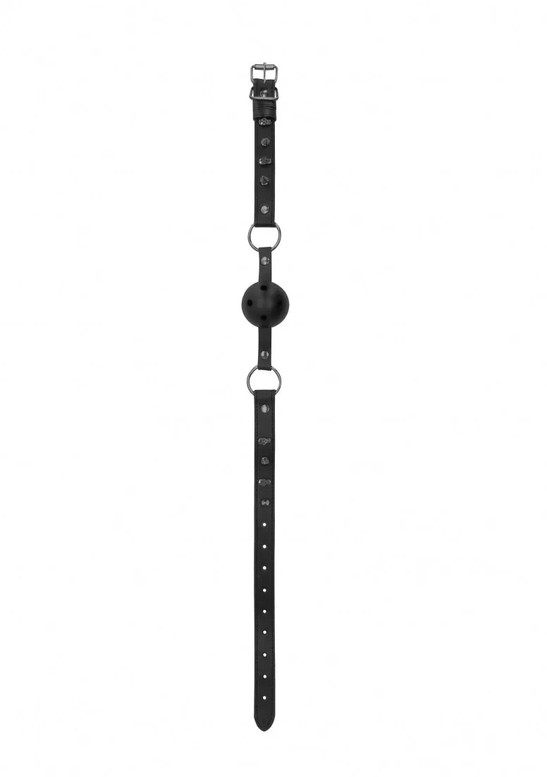 Ouch! Skulls And Bones - Breatheable Ball Gag - Black