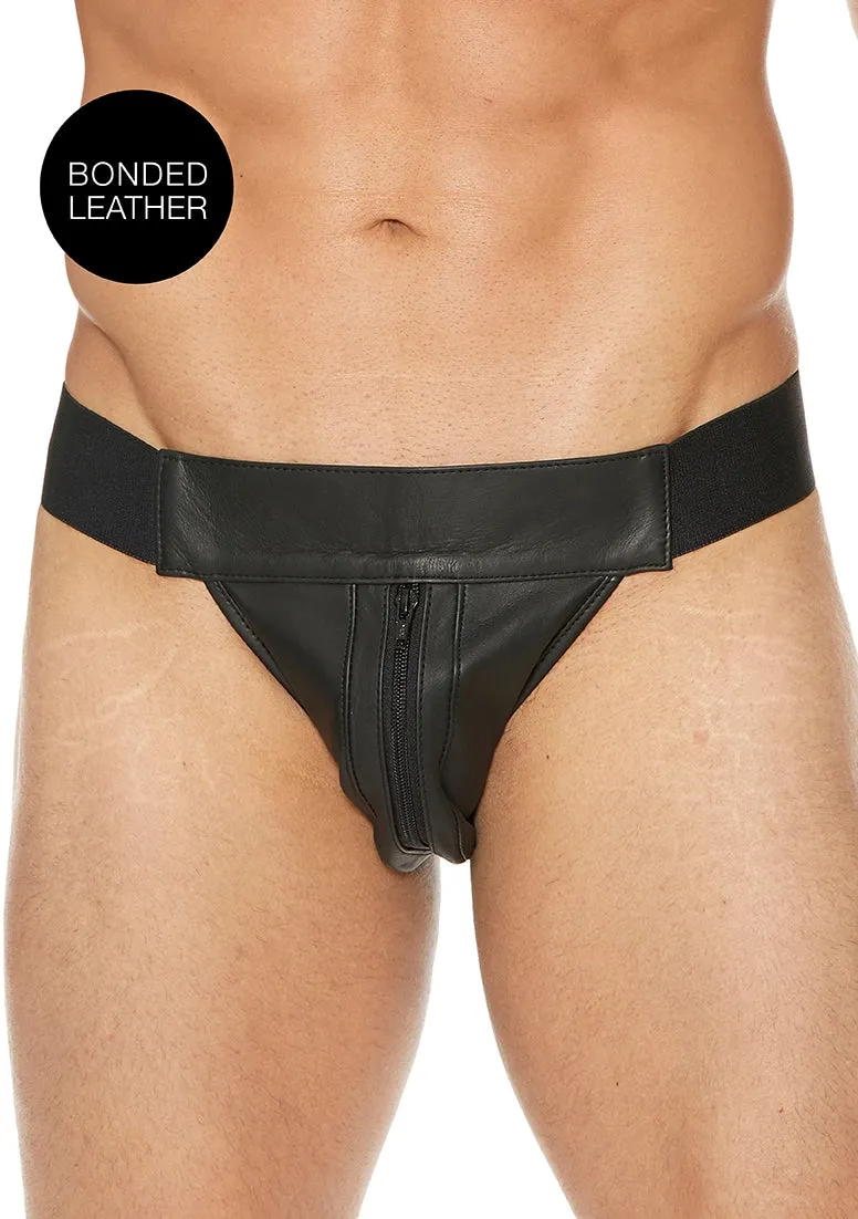 Plain Front With Zip Jock - L/xl - Black