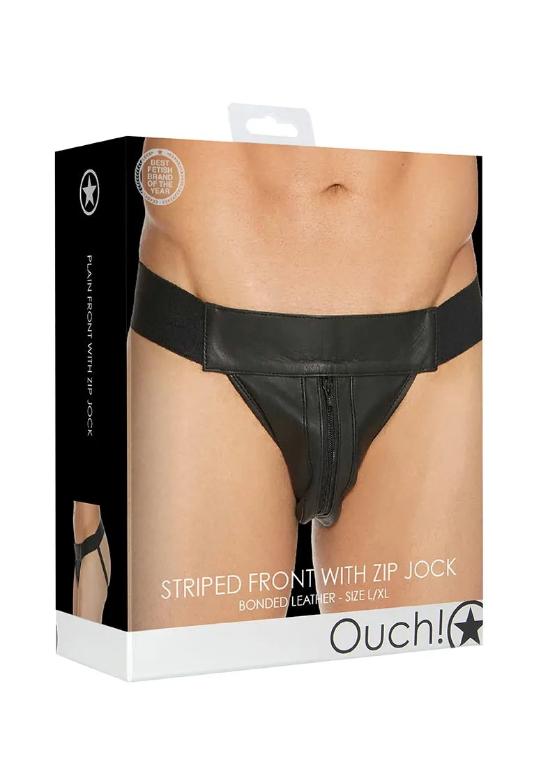 Plain Front With Zip Jock - L/xl - Black