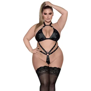 Plus Size BDSM Lingerie Lust Fetish Barbarella Black 1SQ