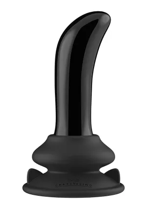 Prickly - Glass Vibrator - With Suction Cup And Remote - Rechargeable - 10 Speed