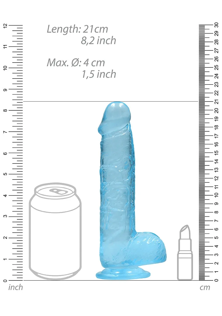 Realistic Dildo With Balls - 8/ 21 Cm