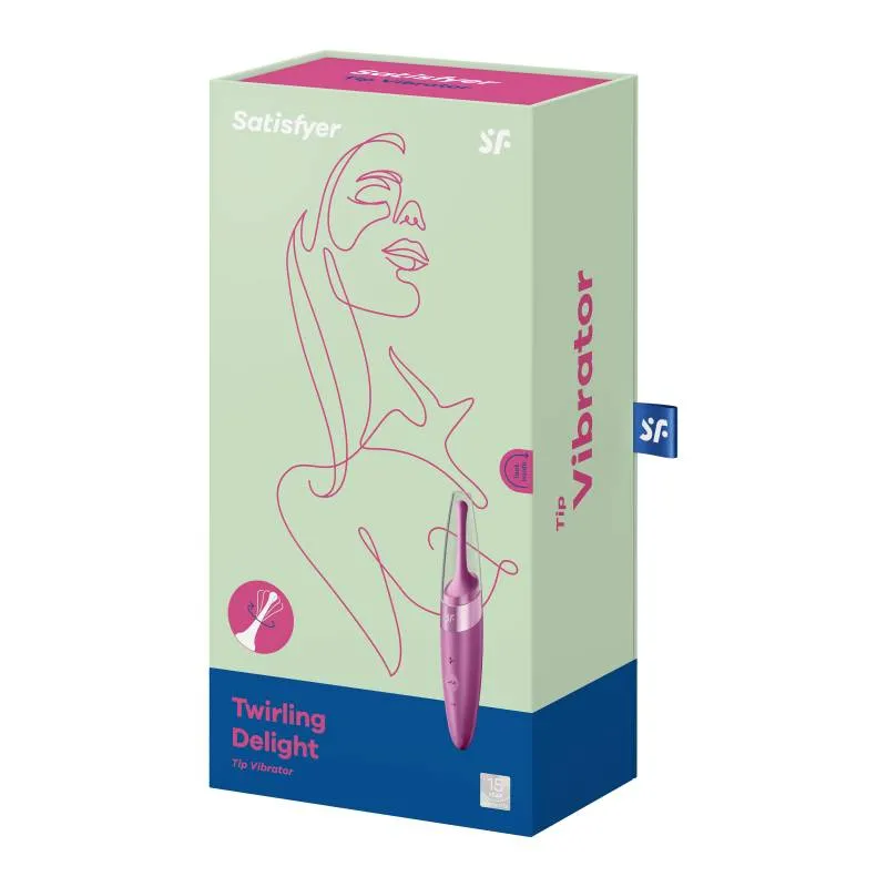 Satisfyer Twirling Delight Tip Clitoral Nipple Stimulator Vibrator Sex Toy