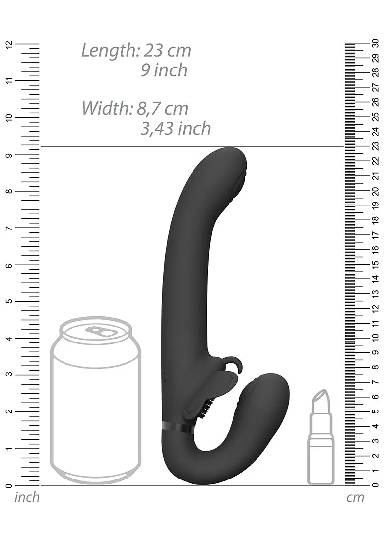 Satu - Pulse-wave & Vibrating Strapless Strapon