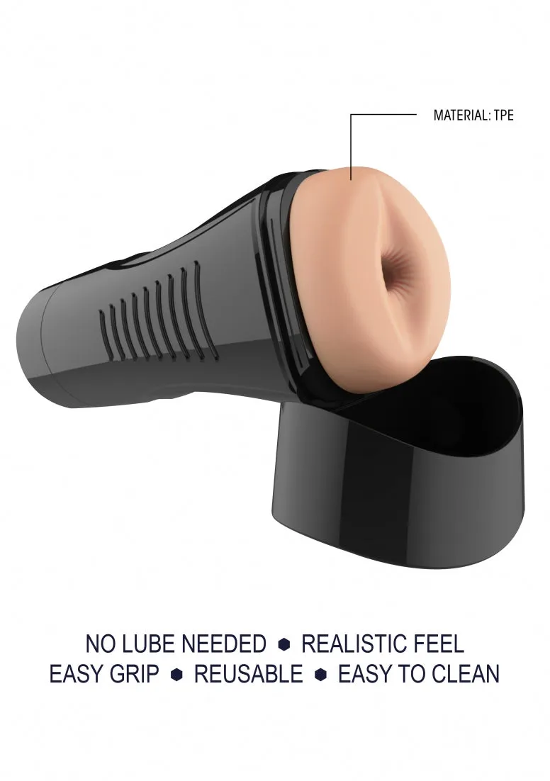 Self Lubrication Easy Grip Masturbator Xl Anal - Flesh