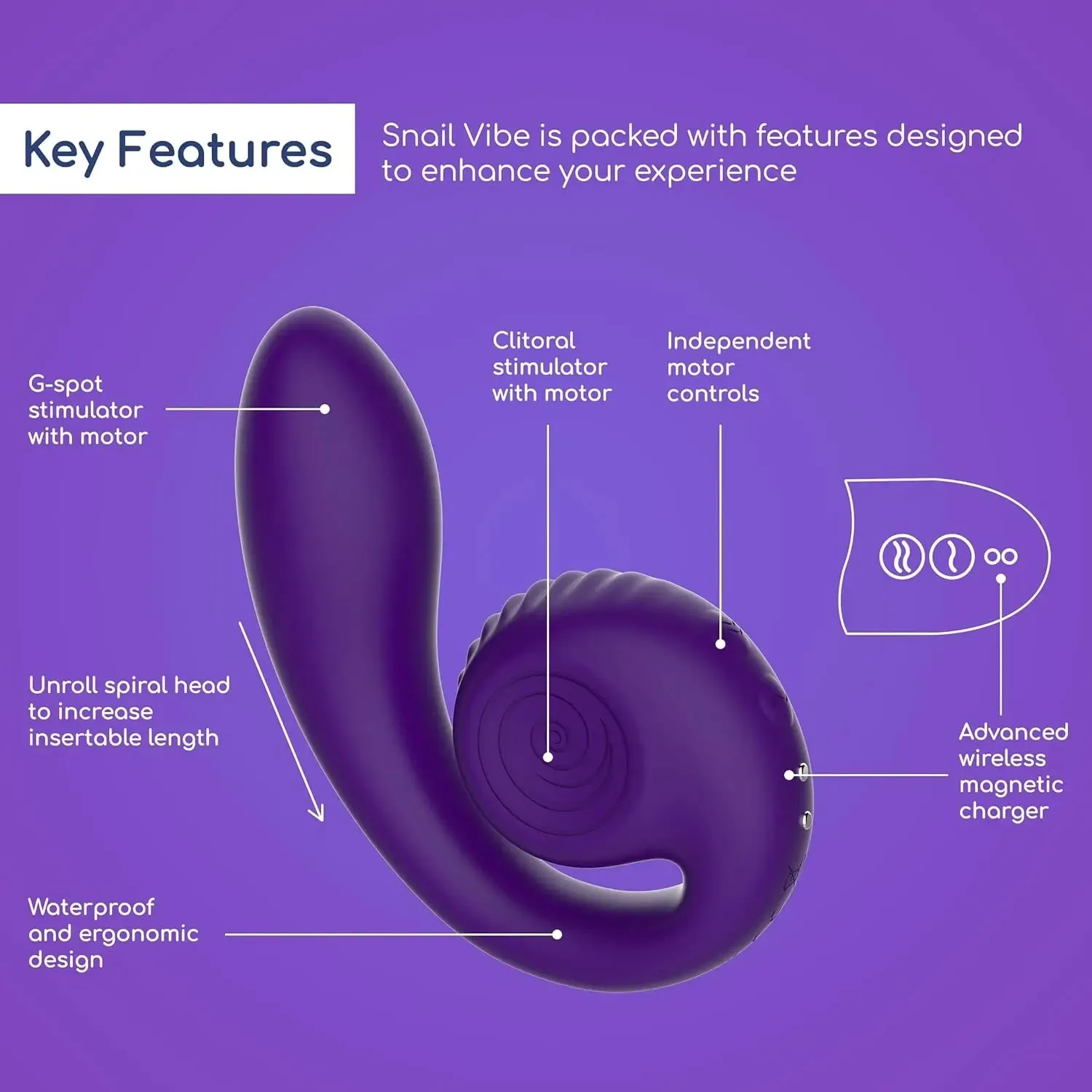 Snail Vibrator Sex Toy - Snail Vibe SVibe Gizi G-Spot Vibrator Snail Sex Toy