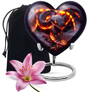 Snake & Heart Adult Ash Memorial Urn - Comforting Beyond Life