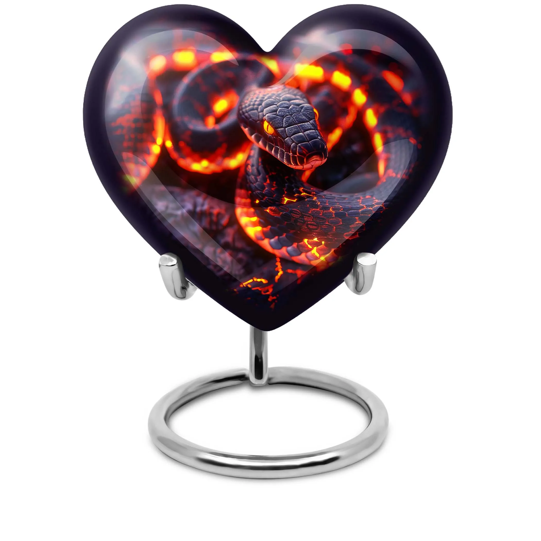 Snake & Heart Adult Ash Memorial Urn - Comforting Beyond Life