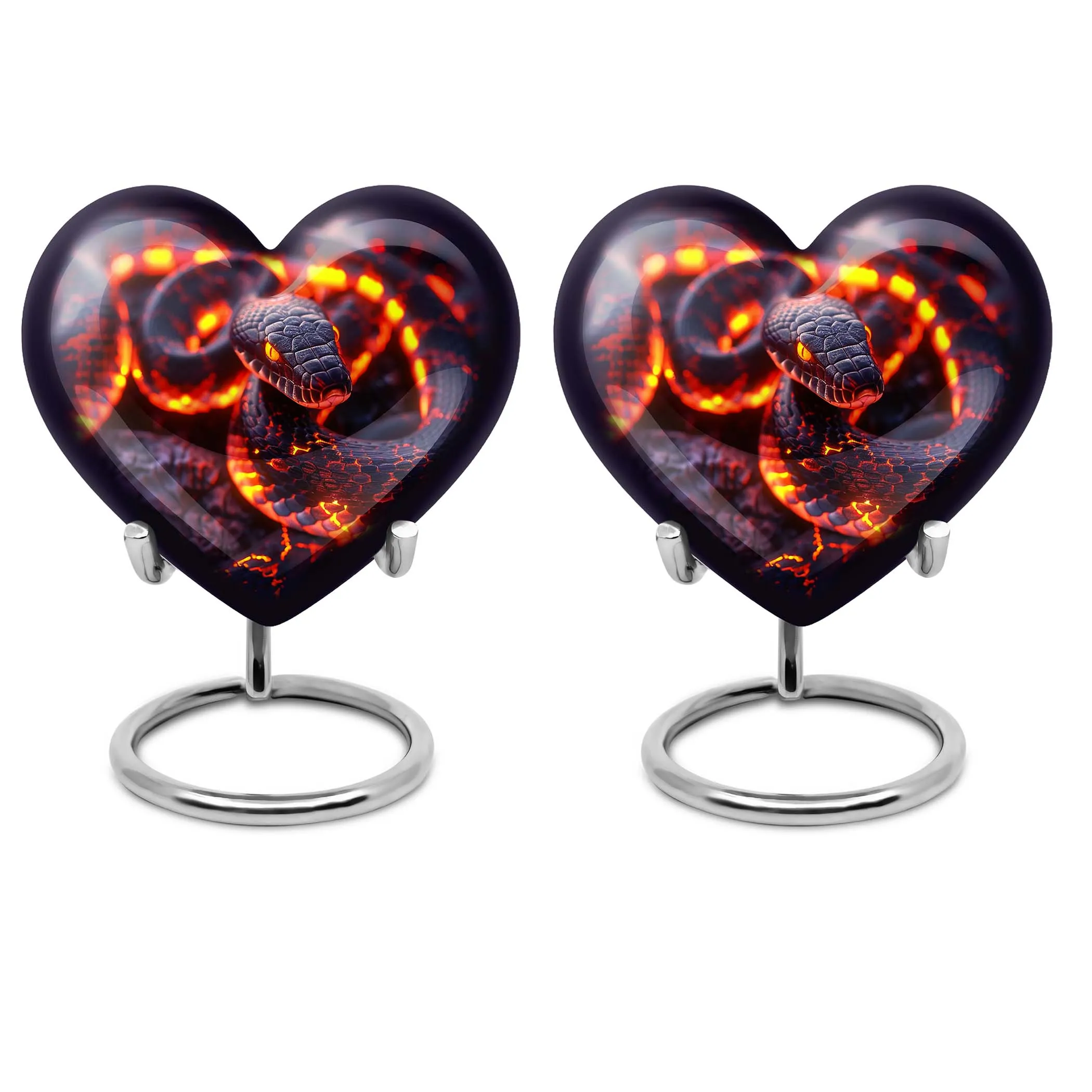 Snake & Heart Adult Ash Memorial Urn - Comforting Beyond Life