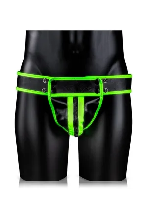 Striped Jock Strap - Glow In The Dark