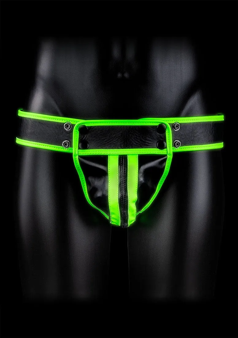 Striped Jock Strap - Glow In The Dark