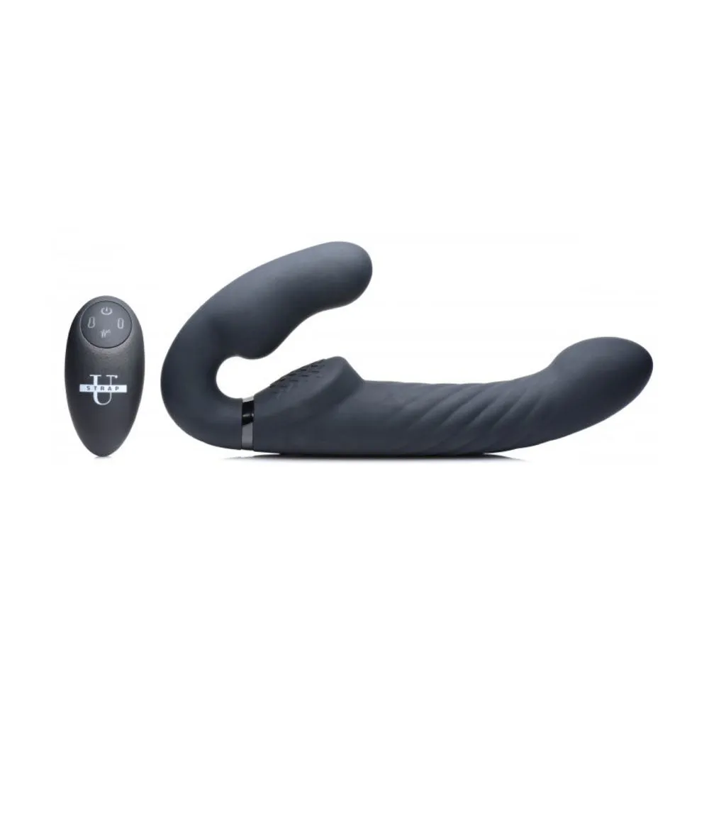 Swirl Vibrating Strapless Strap On