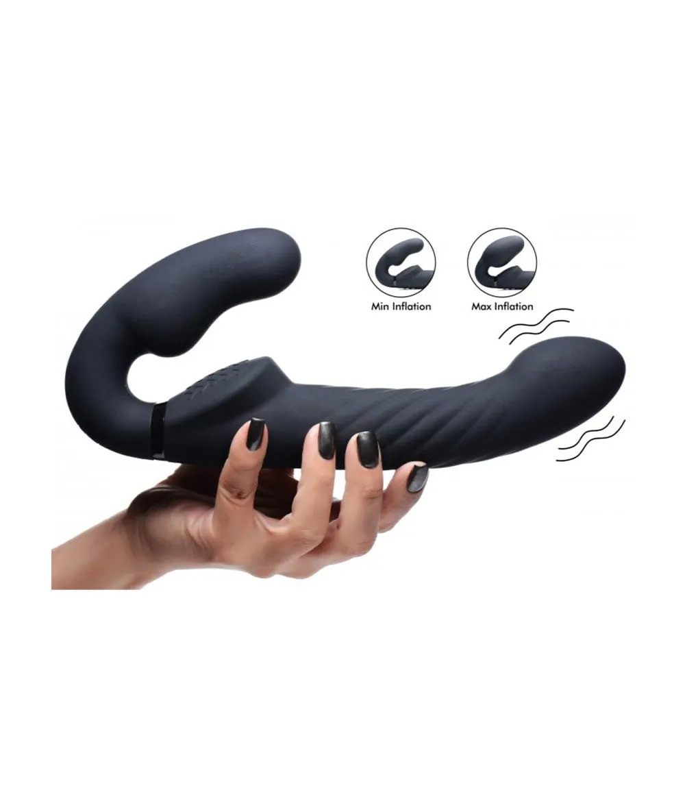 Swirl Vibrating Strapless Strap On