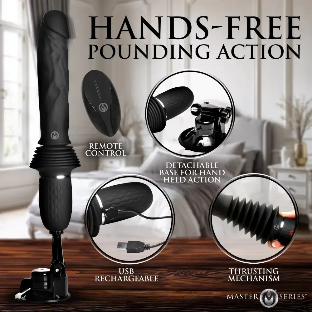 Ultimate Power Pounder Vibrating & Thrusting Dildo Sex Toy w/ Remote