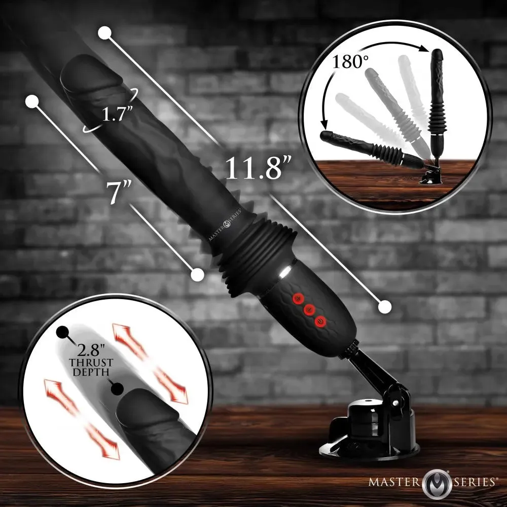 Ultimate Power Pounder Vibrating & Thrusting Dildo Sex Toy w/ Remote