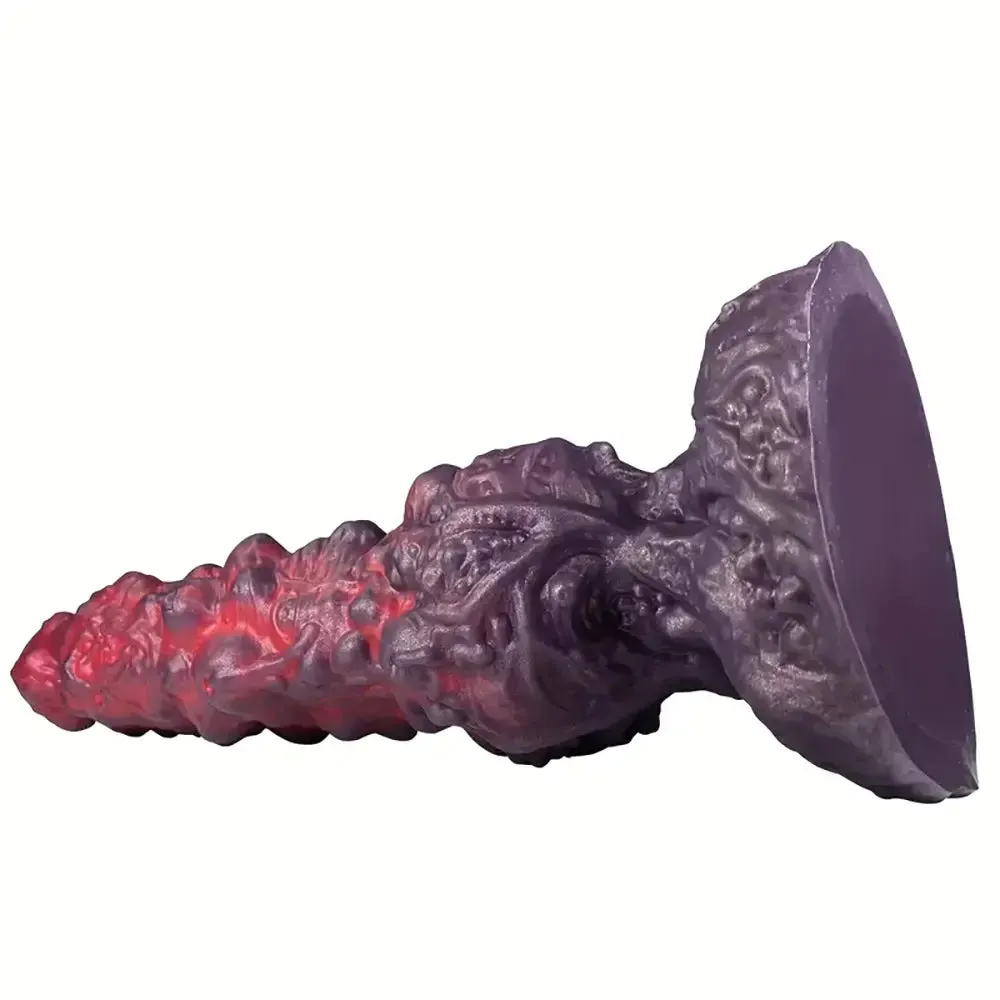 Unique Textured Silicone Dildo Anal Plug Soft Stimulating G-Spot Massager