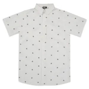 White Double-Double Button Up
