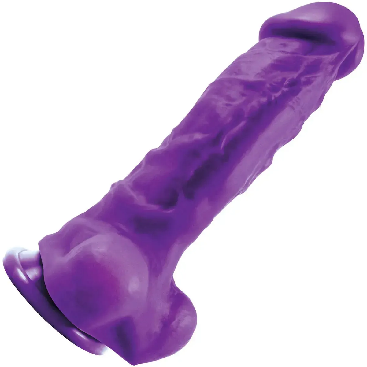 Wide Body Safe Silicone Dildo Sex Toy Thick 8 in. Dildo Purple